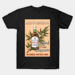 Vintage Australian Whisky Poster T-Shirt